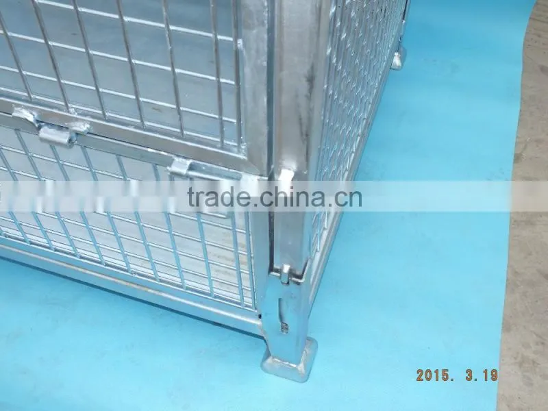 High quality rigid wire and bulk containers with durable casters easy to fold box pallet