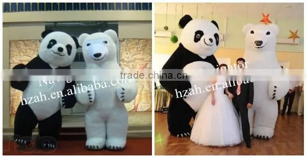 Inflatable Bear Mascot for Christmas Decoration