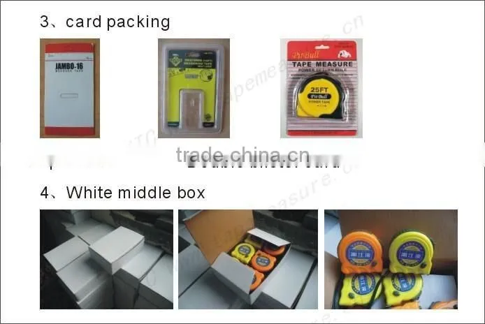 Low price three locks steel measuring tape