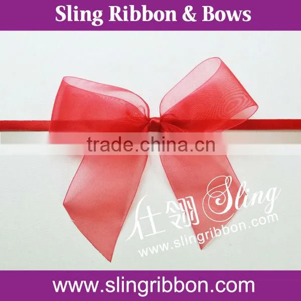 4cm organza Ribbon Rose Flower for Wedding Decoration