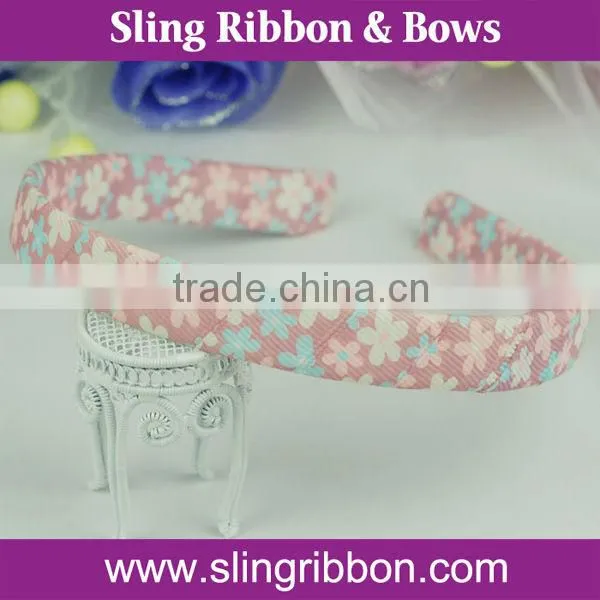 Spring Hair Accessories Flower Ribbon Headband