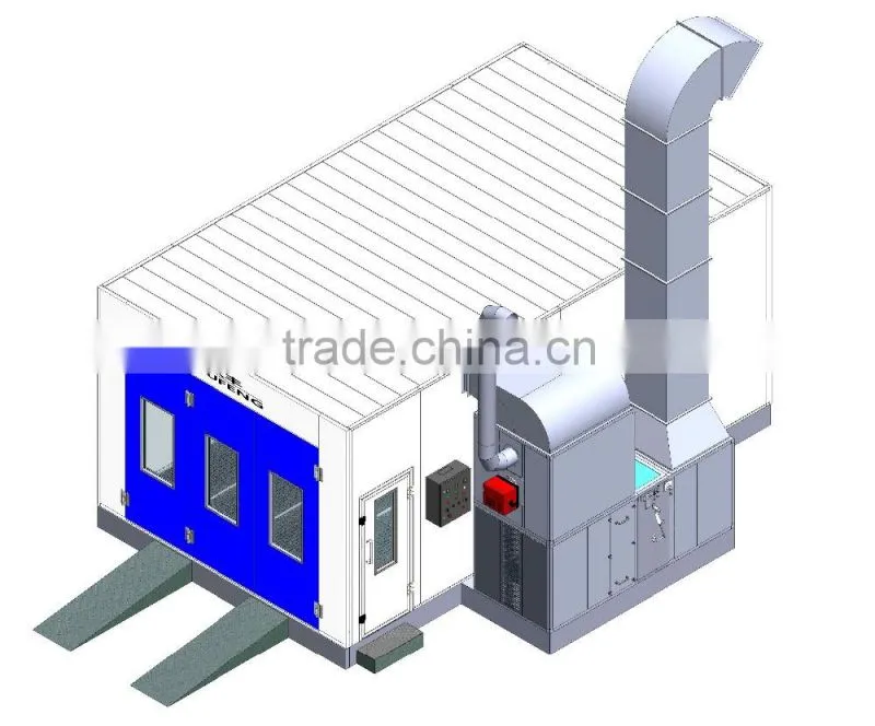 JF good spray booth middle price high effeciency offer clean cabin purified air health body painting room for sale