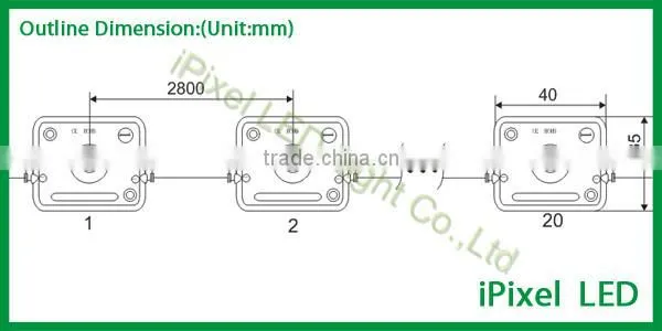 smd3030 injection molding led module with optic lens