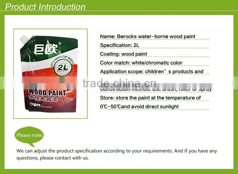 water based wood paint/wood primer paint