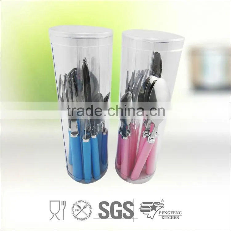 4pcs High quality flatware/cutlery multifunction various color knife multi function tool, knife set, knife fork spoon