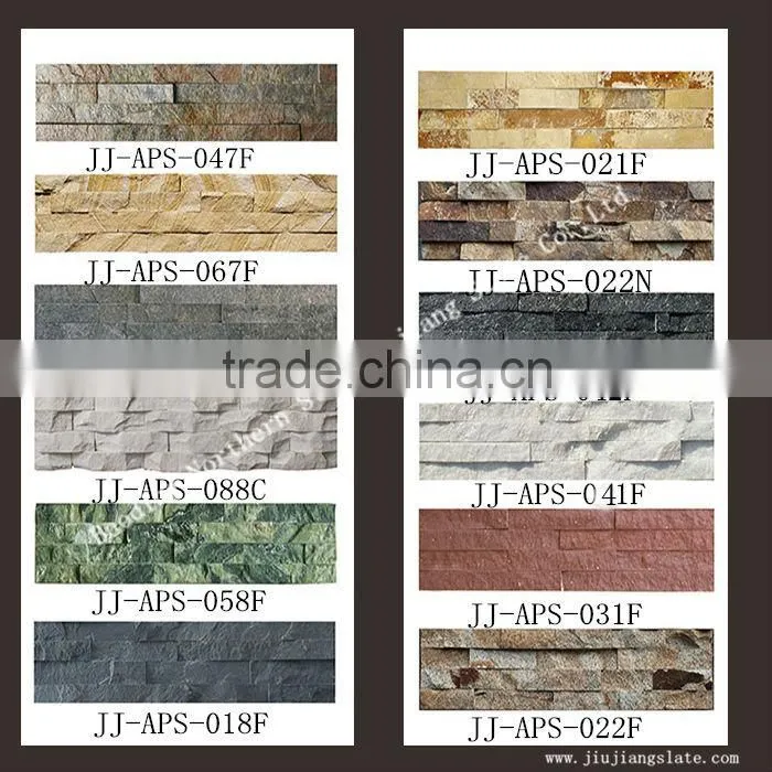 Grey chanfering natural culture stone veneer