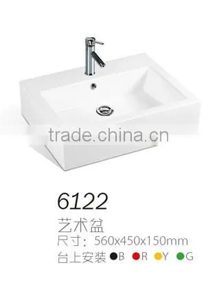 6122 hot sale chaozhou factory bathroom washing basin