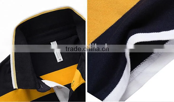 China Super quality fashion striped polo men with low price