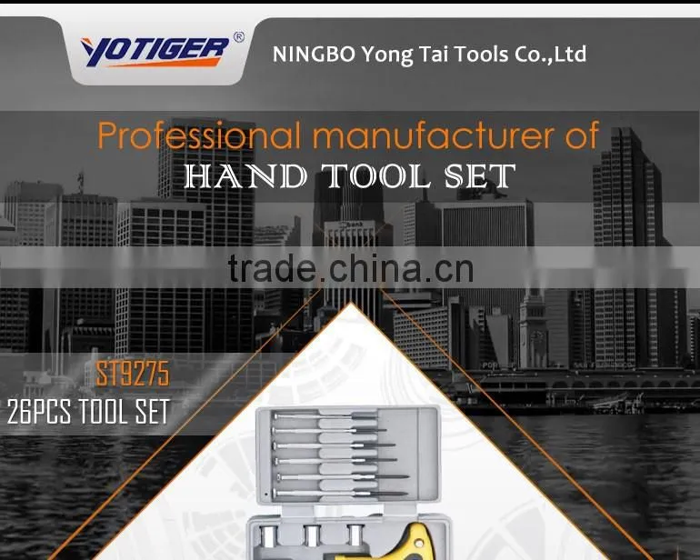 26pcs Small Hand Tooling Box Mini Screwdriver Set Bit Set