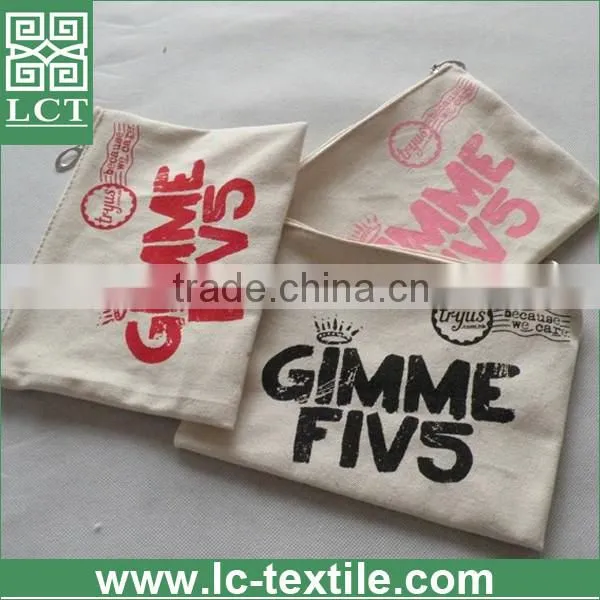 Recommend Trade Assurance provided 100% eco-friendly jute linen small zipper canvas cosmetic pouch with personal logo(LCTB01111)
