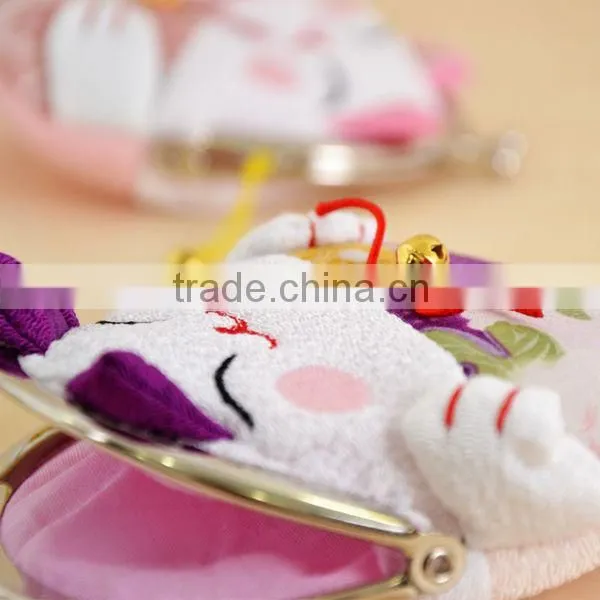 Hot Sales Lovely Printing Hasp Lucky Cat Women Coin Wallet Wholesale ZTMZ-CW012