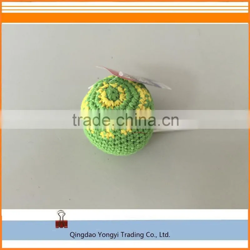 woven knitted hacky sack, juggling ball