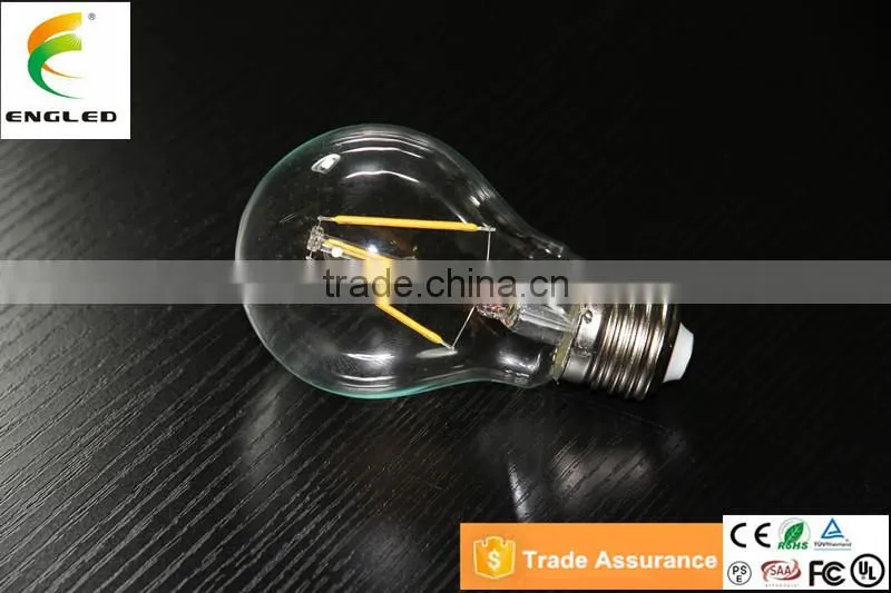 Wholesale Edison style 4W E26/E27 A60 dimmable LED Filament bulb CE/RoSH/TUV/FCC/UL 800