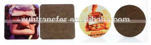 China wholesale High Quality Sublimation Blank hardwood MDF Coaster