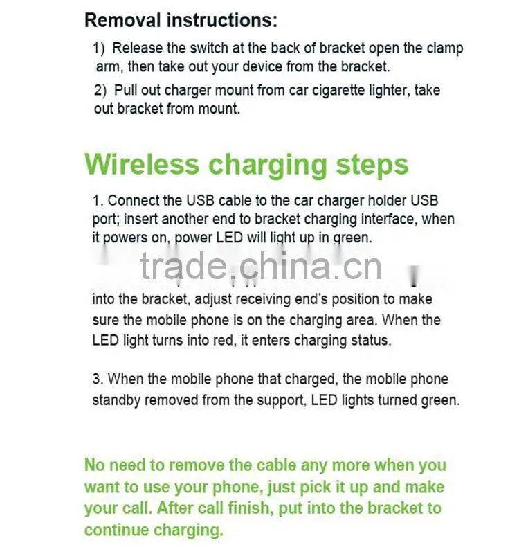 QI Wireless Charger Car Holder With 2 Ports