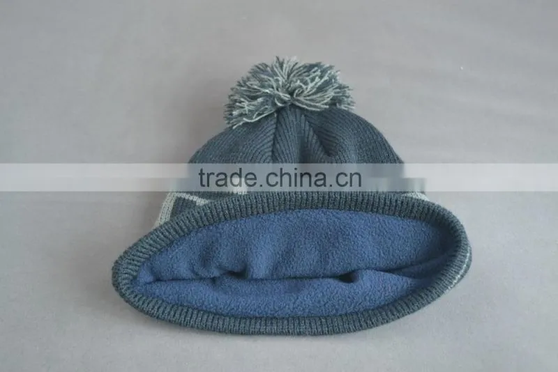 Kid jacquard beanie hats