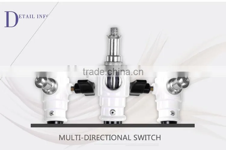 Background heavy duty ground light stand with white connector