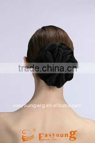 Fake chignon hair pieces , synthetic hair accessories bun hairpieces