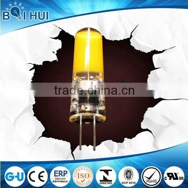 Super brightness 360 degree indoor g4 cob led bulb, 2w led lamp g4 with high lumen