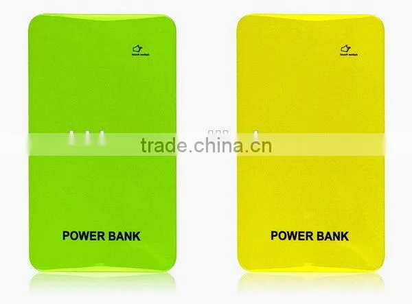 Top quality design new ultra thin slim power bank 8000mah