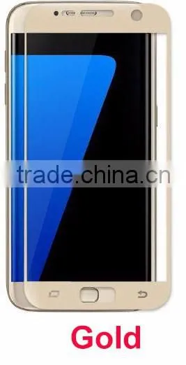 2016 New Full Cover Transparent 3D Curved Glass Screen Protector for Samsung S7