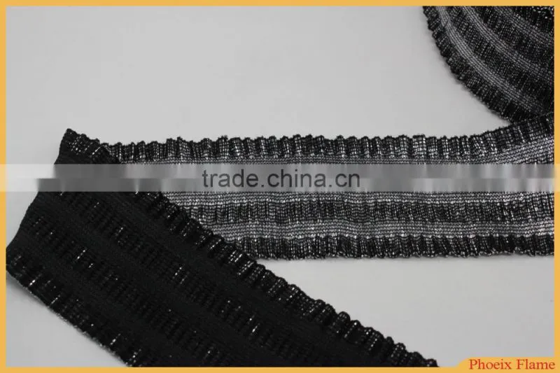New design lurex jacquard elastic webbing