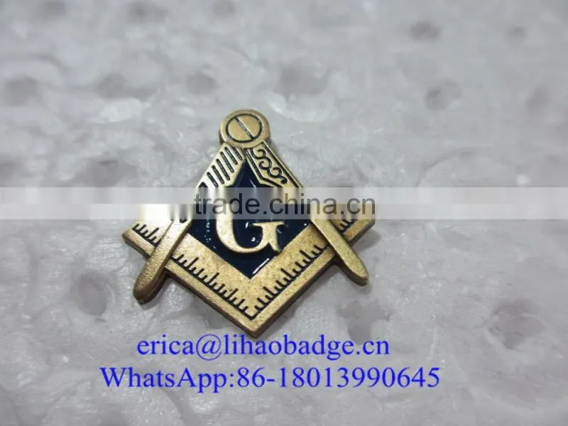 Masonic Car Emblems& Lapel Pins,Free Mason Keychain and keyring,Masonic Tie Clips and cufflinks emblems
