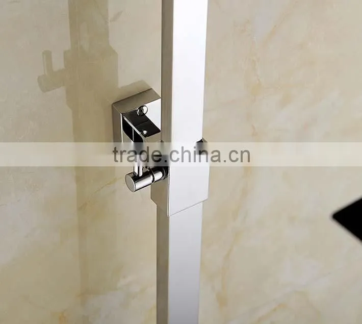 Hot sale wall mounted square design bath&shower faucet set with rainfall shower head