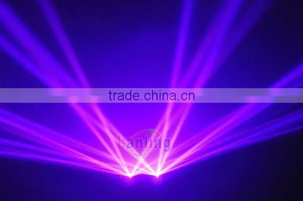 2 Lens 100mW+100mW Purple DJ Laser Light Club Party Stage Lighting with DMX