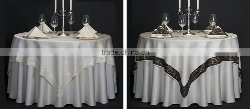 Black Round Pintuck Table Cloth