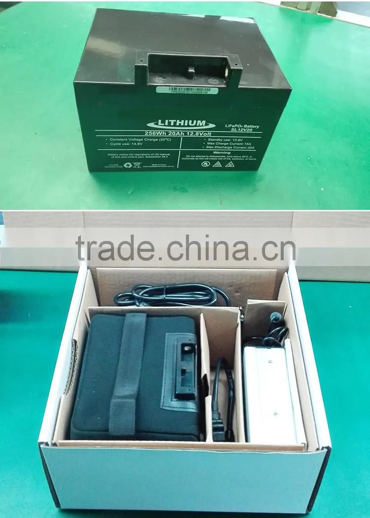 Excellent performance electric golf trolley flat lithium polymer battery 12v 22ah