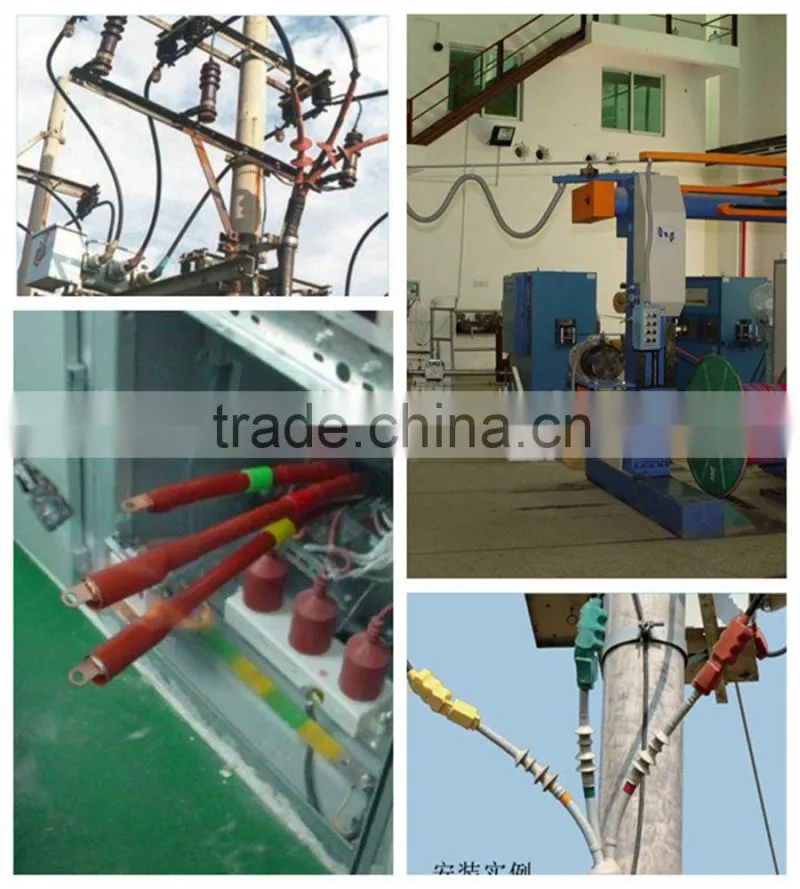 1 kv 10 kv 24kv Reinforced Heat Shrinkable Cable Repair Sleeve/ Heat Shrinkable Wrap Around Sleeves