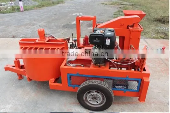 Shengya newest movable SY1-20 baking-free interlocking concrete clay brick machines with mixer china product