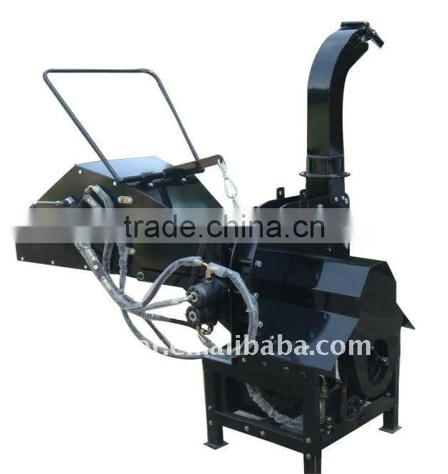 PTO shaft wood chipper, 3point hitch, hydraulic feeding rolls
