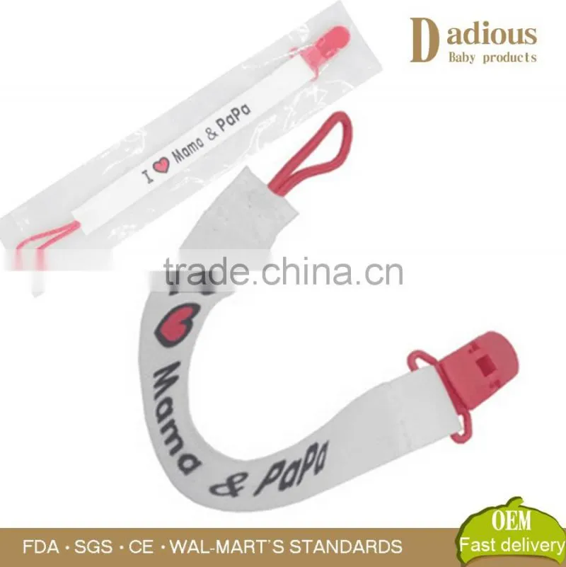 Wholesale Custom Funny Baby Soother Pacifier Dummy Clip
