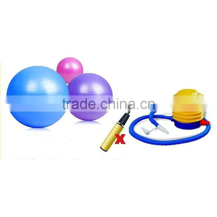 Gym ball foot pump