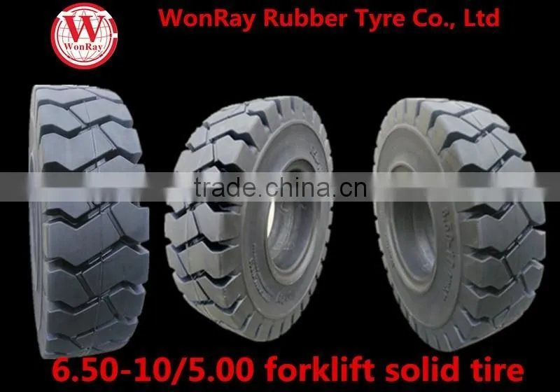 Best selling and popular 6.50-10 forklift solid tires for warehouse