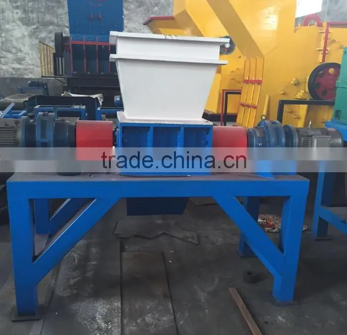 double shaft crushing scrap foam shredding machine