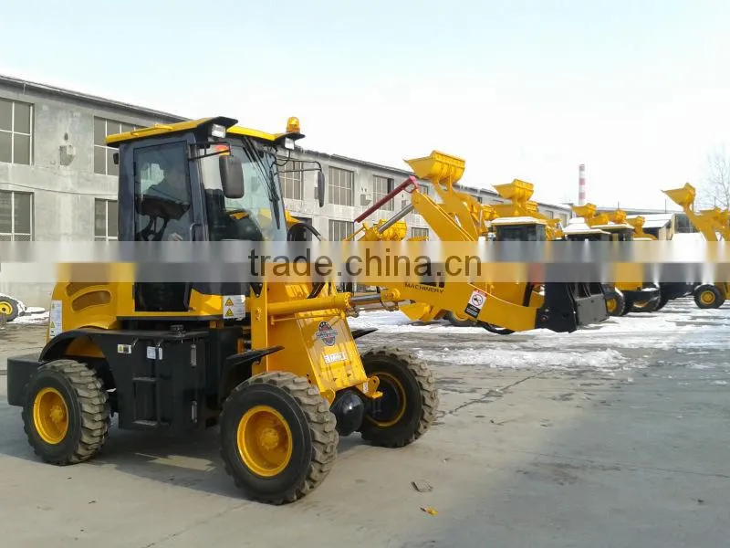 loading machine 915 with snow bucket for Euro market