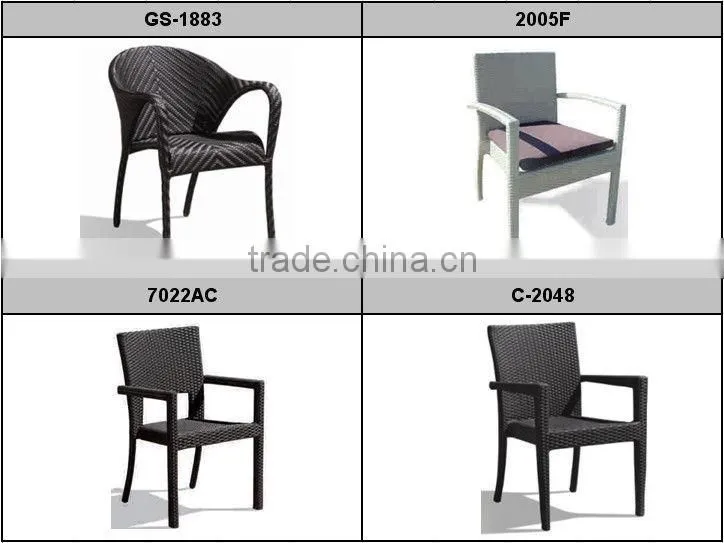 C - CF688C new design patio rattan high back chair