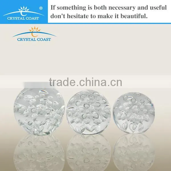 decorative home decor clear glass bubble ball