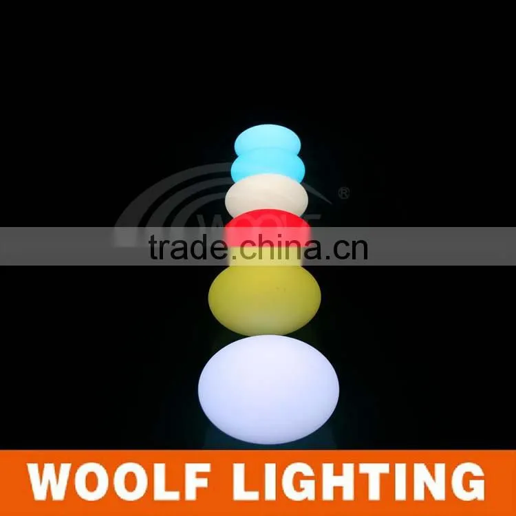 33cm waterproof IP68 RGB colors rechargeable floating led oval light