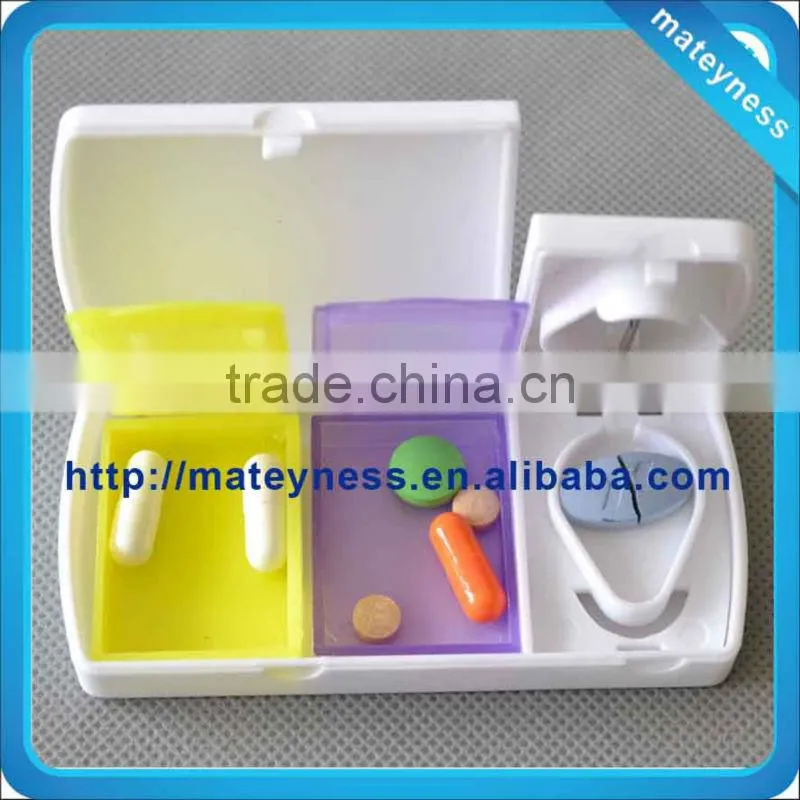 Two Case Pill Box with Cutter