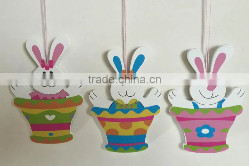 new easter gifts Wooden hanging decoration holiday's home decoration
