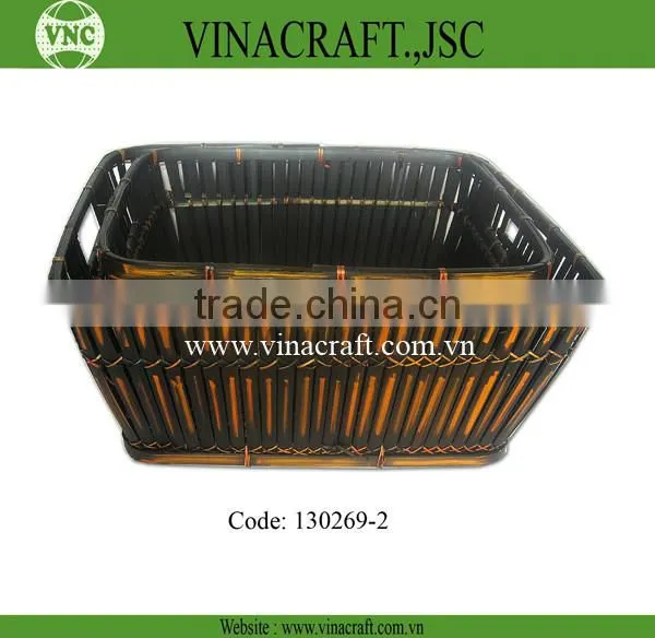 Bamboo basket weaving made in Vietnam
