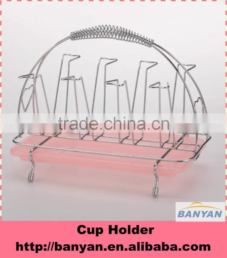 Metal cup holder,HANGIN GLASS CUP RACK