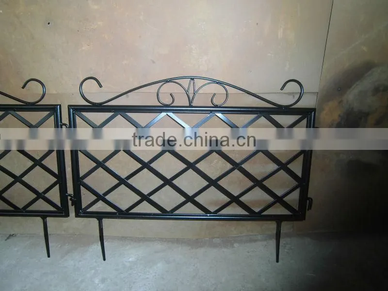 steel garden fence
