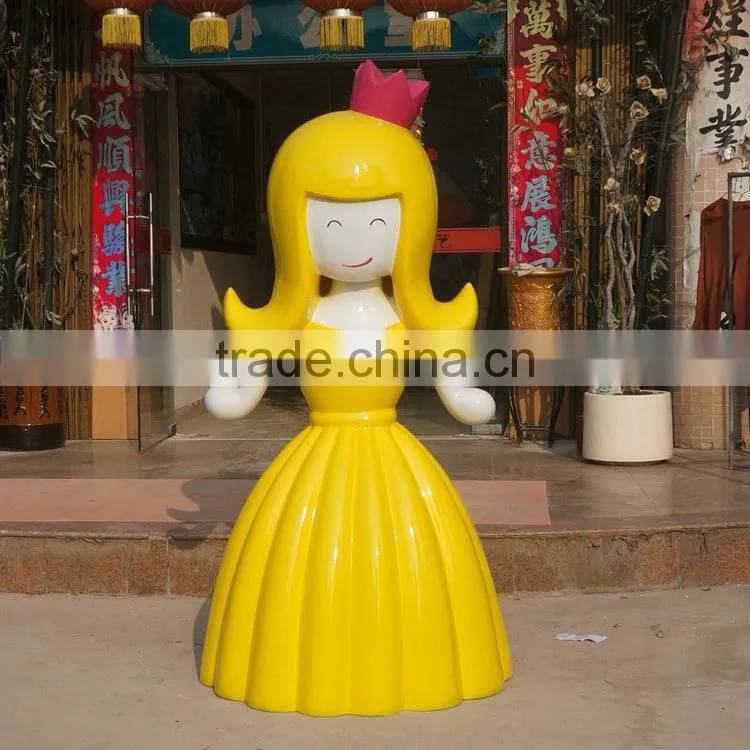 FRP cartoon girl figurine