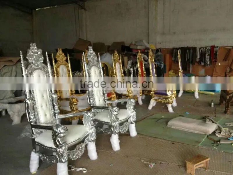 MD-0011-06 Leading vintage hand-carved single chair without arm
