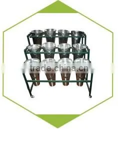 Cheap hand painting metal plant planters and pots with tray